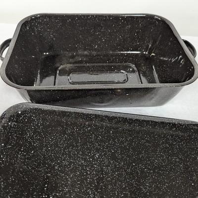 Enamelware Roasting Pan