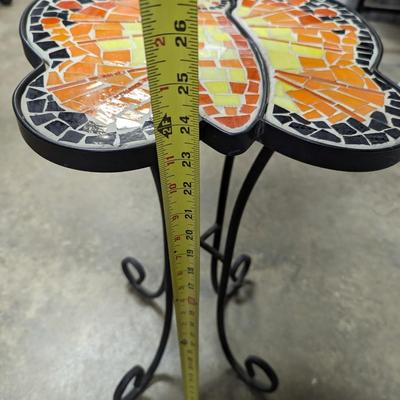 Tiled Butterfly Metal Table