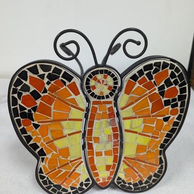 Tiled Butterfly Metal Table