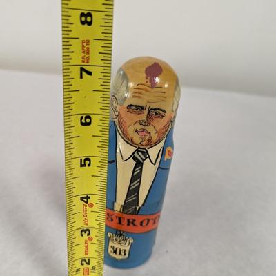 Mikhail Gorbachev Wooden Russian Bottle Doll