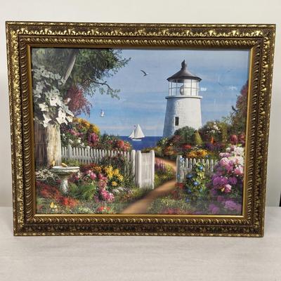 Framed Garden To The Lighthouse Art