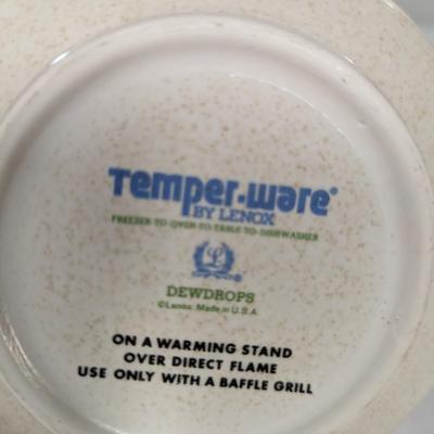 Temper=Ware By Lenox Dewdrops Serving Dishes