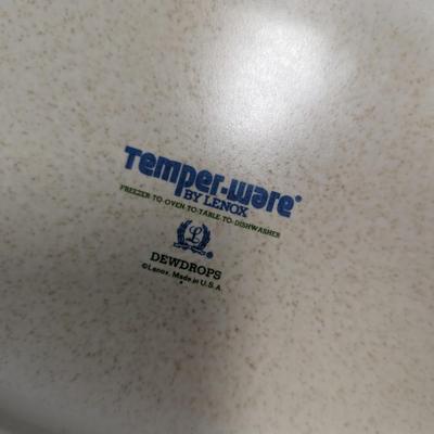 Temper=Ware By Lenox Dewdrops Serving Dishes