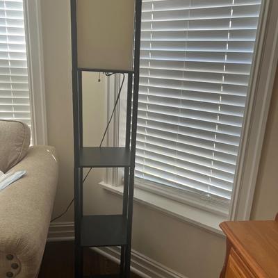 Black lamp with 3 shelves