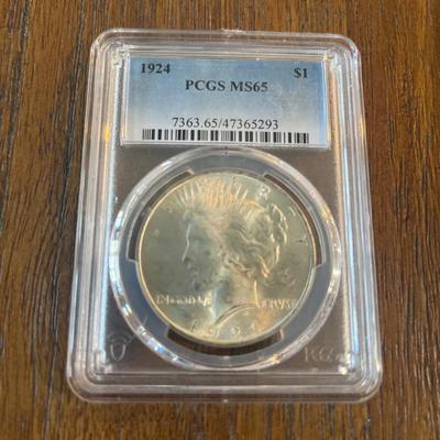 1924 Peace Dollar