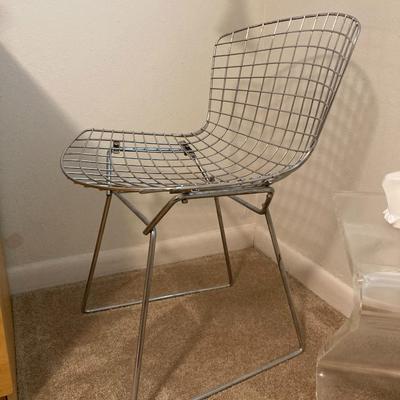 Chrome chair by Harry Bertoia 1950
