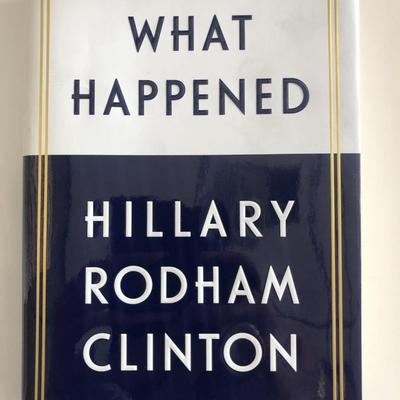 What Happened Hillary Clinton signed book 