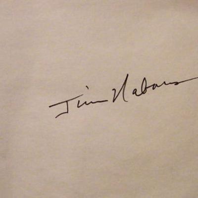 Gomer Pyle Jim Nabors signature slip