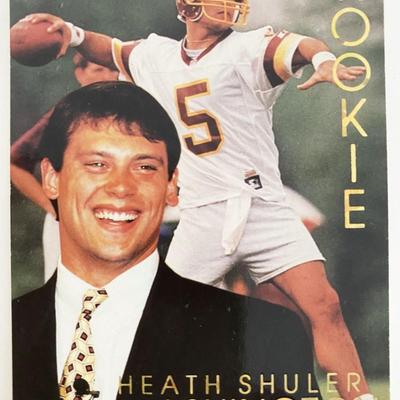 Heath Shuler Washington Redskins Rookie Football Card