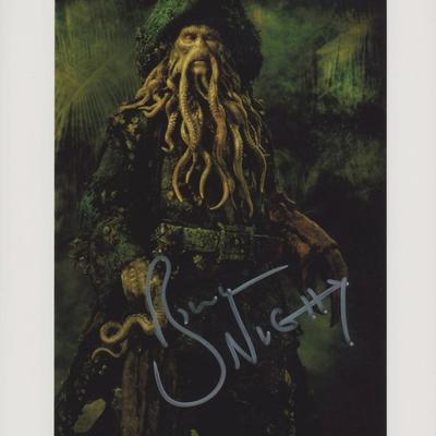 Pirates of the Caribbean Bill Nighy signed movie photo