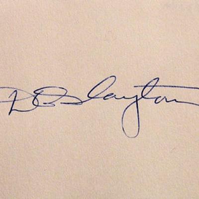 Nasa astronaut Donald Slayton signature slip