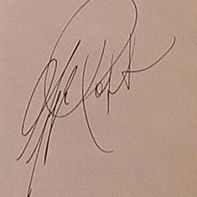 George Raft signature slip