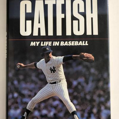 Catfish: My Life in Baseball book signed by Jim Catfish Hunter