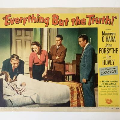 Everything but the Truth  original 1956 vintage lobby card
