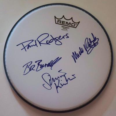 Bad Company signed drum head