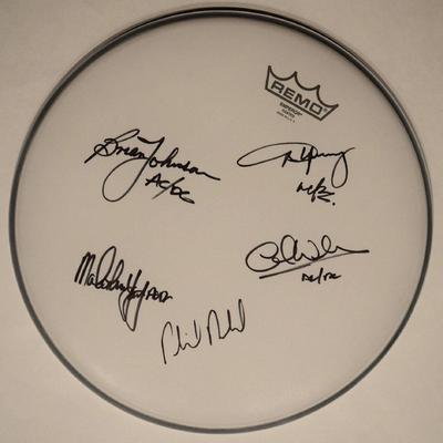 AC/DC signed drum head
