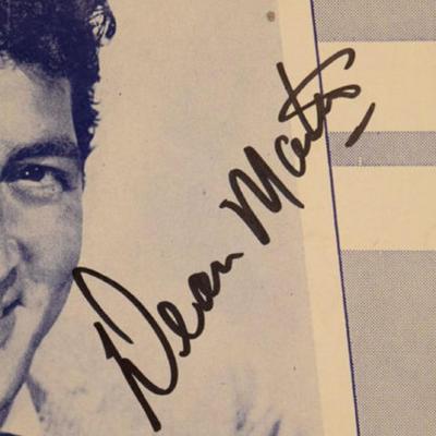 Dean Martin signed sheet music