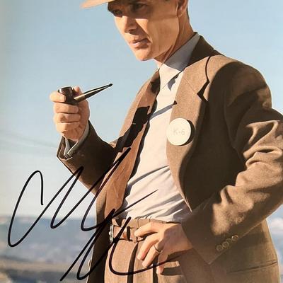 Oppenheimer Cillian Murphy signed photo. GFA Authenticated
