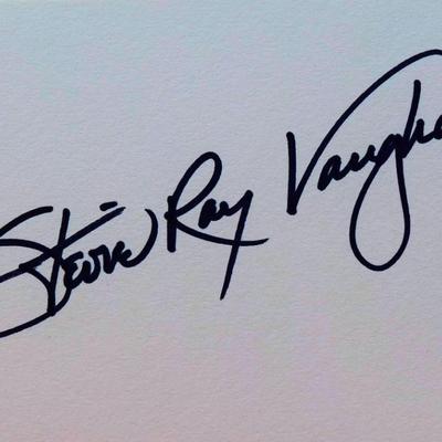 Stevie Ray Vaughan signature slip