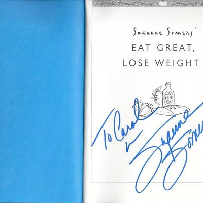 Suzanne Somers signed book