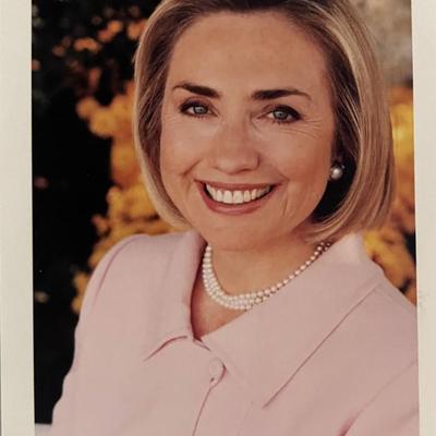 Hillary Clinton facsimile signed photo