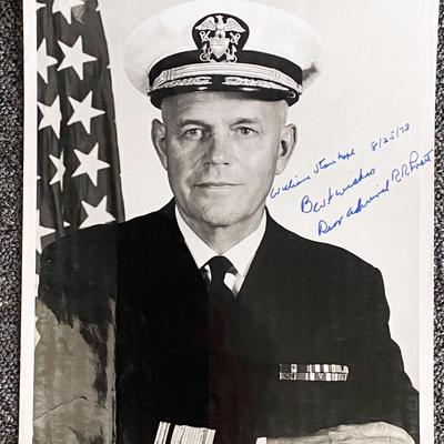 U.S. Navy Rear Admiral Richard R. Pratt signed photo