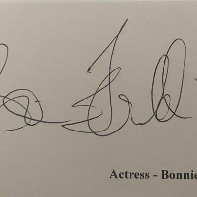 Bonnie Franklin original signature