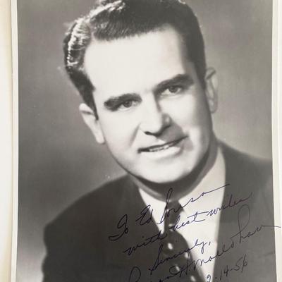 Robert H. Mollohand signed photo