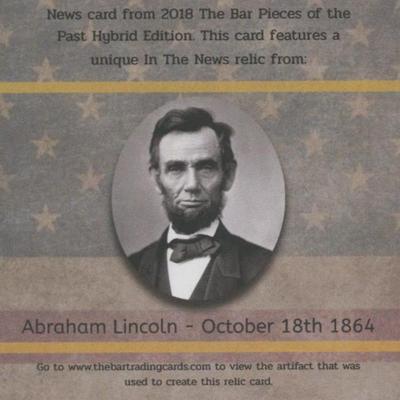 Abraham Lincoln newspaper relic