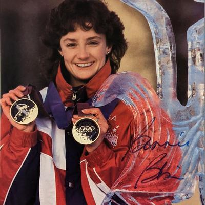 Olympic speed skater Bonnie Blair signed photo 