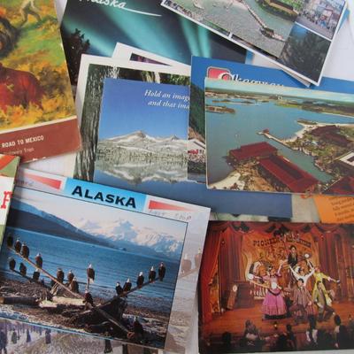 Lot of Travel Pamphlets and Postcards, Some Older