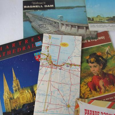 Lot of Travel Pamphlets and Postcards, Some Older