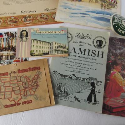 Vintage Roosevelt Hotel Menu and Stickers, Other Pamphlets and More