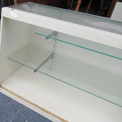 Old Display Showcase, 2 Glass Shelves #2, (Read Description)