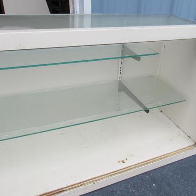 Old Display Showcase, 2 Glass Shelves #2, (Read Description)