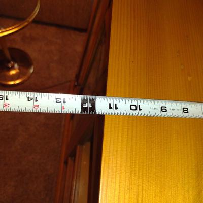 Solid Wood Media Cabinet with Bi-Fold Glass Doors- Approx 73 1/2" Long