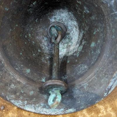 Vintage Metal Bell Wall Decor 6" Diameter
