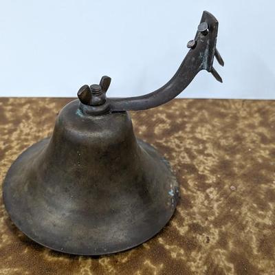 Vintage Metal Bell Wall Decor 6" Diameter