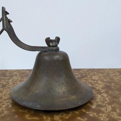 Vintage Metal Bell Wall Decor 6" Diameter