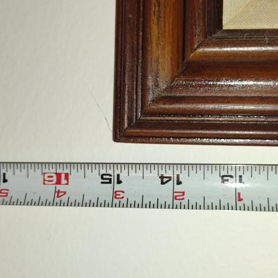 Signed, Framed Seascape Painting- Approx 13" x 15"