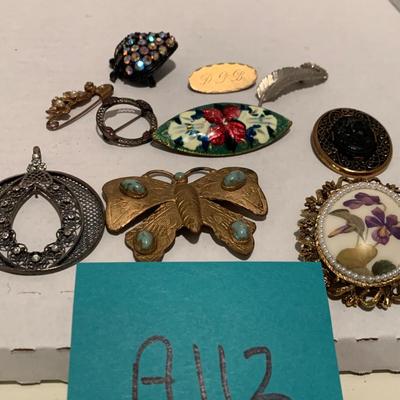 Vintage Estate Brooch / Pendant Lot A112