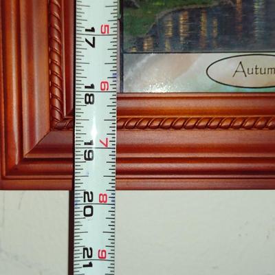 Thomas Kinkade Time for All Seasons Wall Clock with Interchangeable Seasonal Face