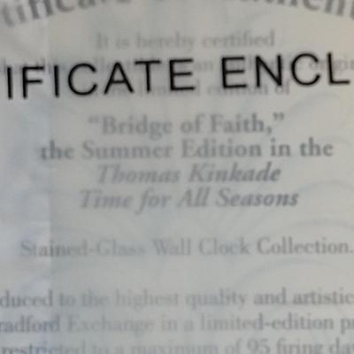 Thomas Kinkade Time for All Seasons Wall Clock with Interchangeable Seasonal Face