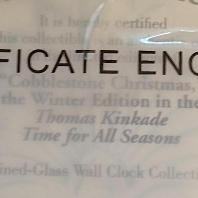 Thomas Kinkade Time for All Seasons Wall Clock with Interchangeable Seasonal Face