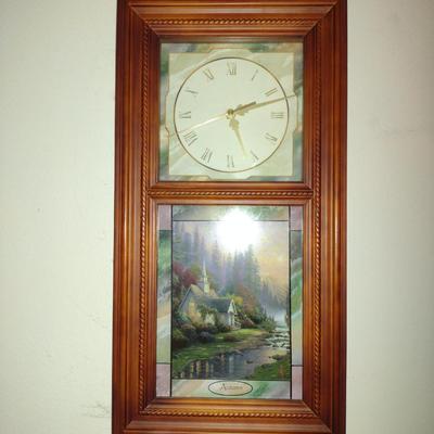 Thomas Kinkade Time for All Seasons Wall Clock with Interchangeable Seasonal Face