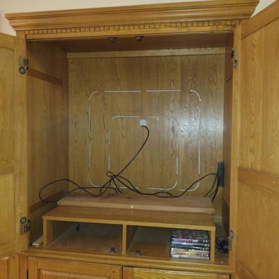 Solid Wood Three Piece Media Cabinet