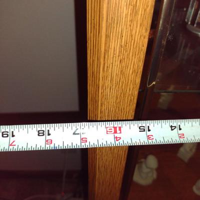 Lighted Curio Cabinet- Approx 16 3/4" x 13" x 72" Tall