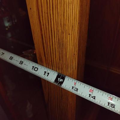 Lighted Curio Cabinet- Approx 16 3/4" x 13" x 72" Tall