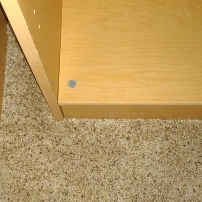 Laminate Wood Finish Short Bookshelf- Approx 29 1/2" x 12" x 28 3/4" (Choice B)