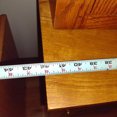 Solid Wood Hutch with Leaping Deer Design Punched Tin Door Panels